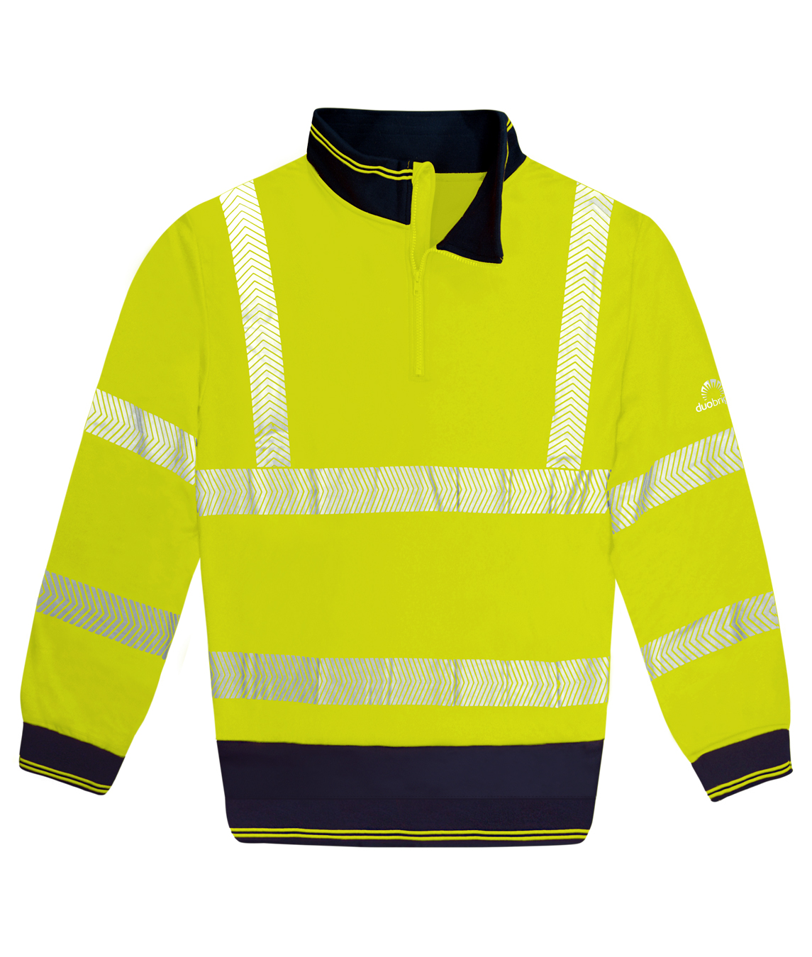 SCHOONER: HI-VIS TWO-TONE 1/4 ZIP SWEATSHIRT