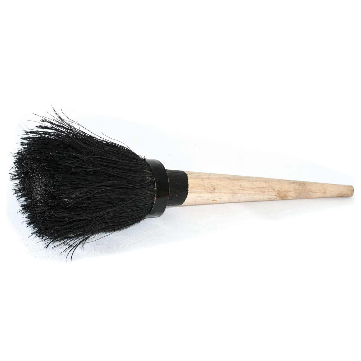 Tar Brush Short Wooden Handle with Natural Coco Fill