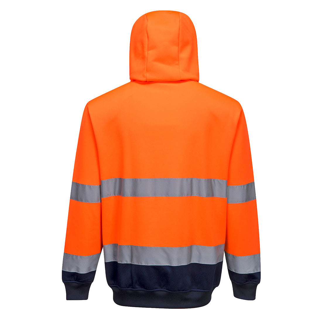 B317 - Hi-Vis Contrast Zipped Hoodie