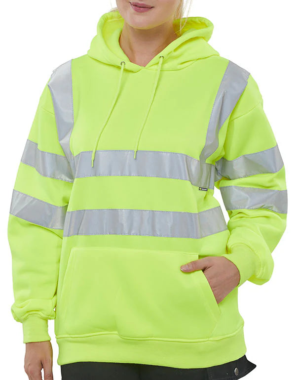 Beeswift Essential Pull-Over Hi-Vis Hoodie