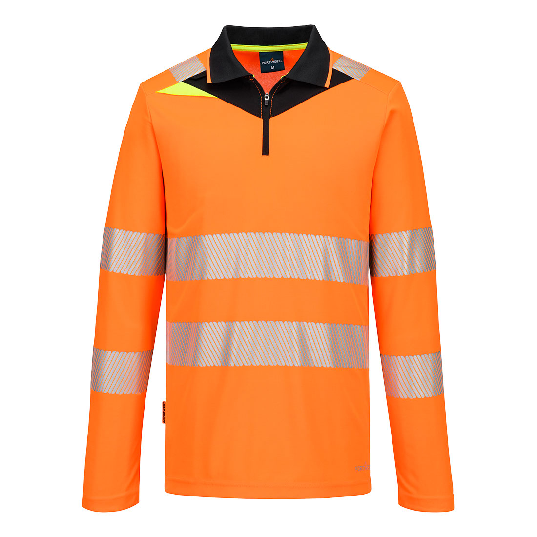 DX419 - DX4 Hi-Vis Zip Polo Shirt L/S