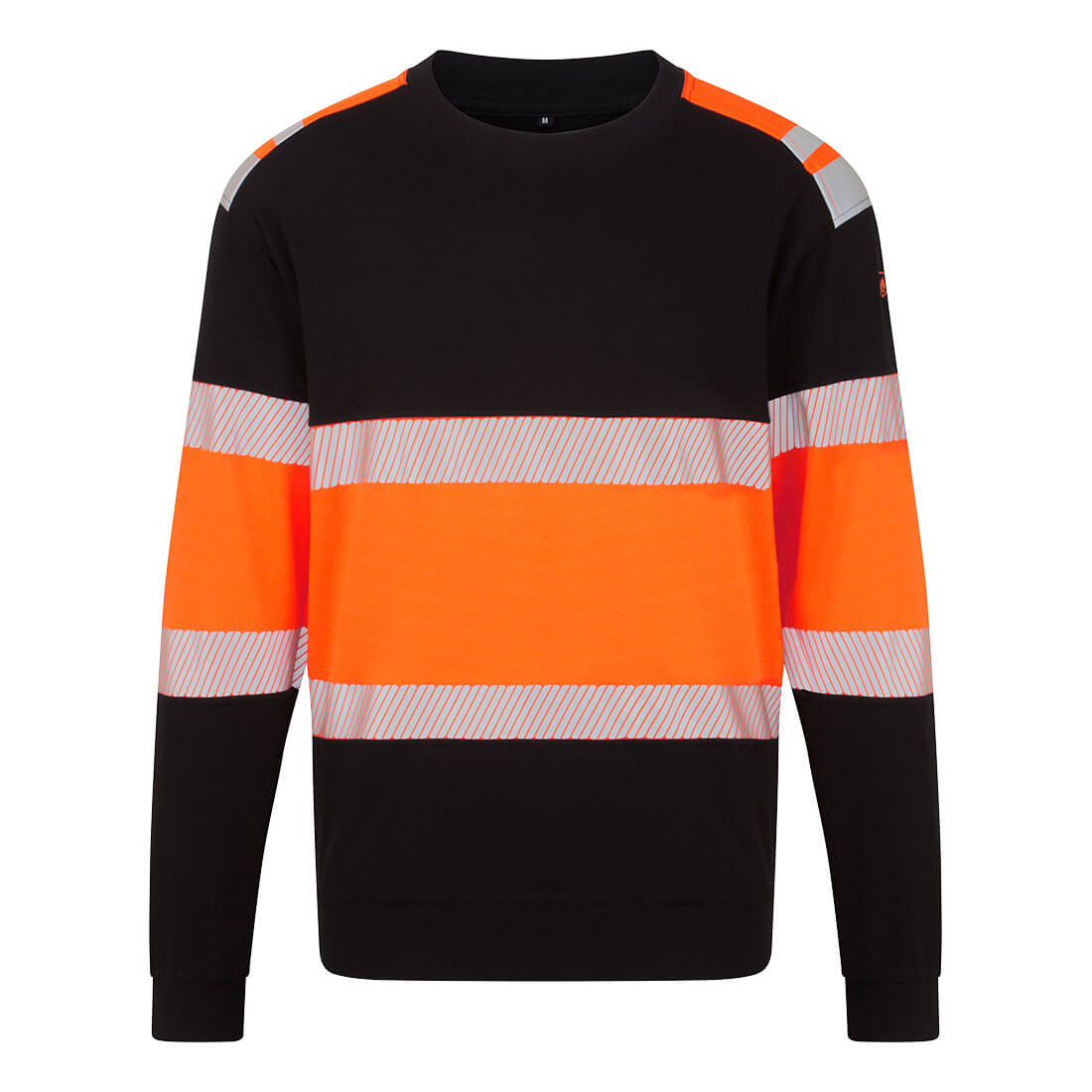 FR737 - PW3 Modaflame Knit HVO Class 1 FR Sweatshirt Orange/Black
