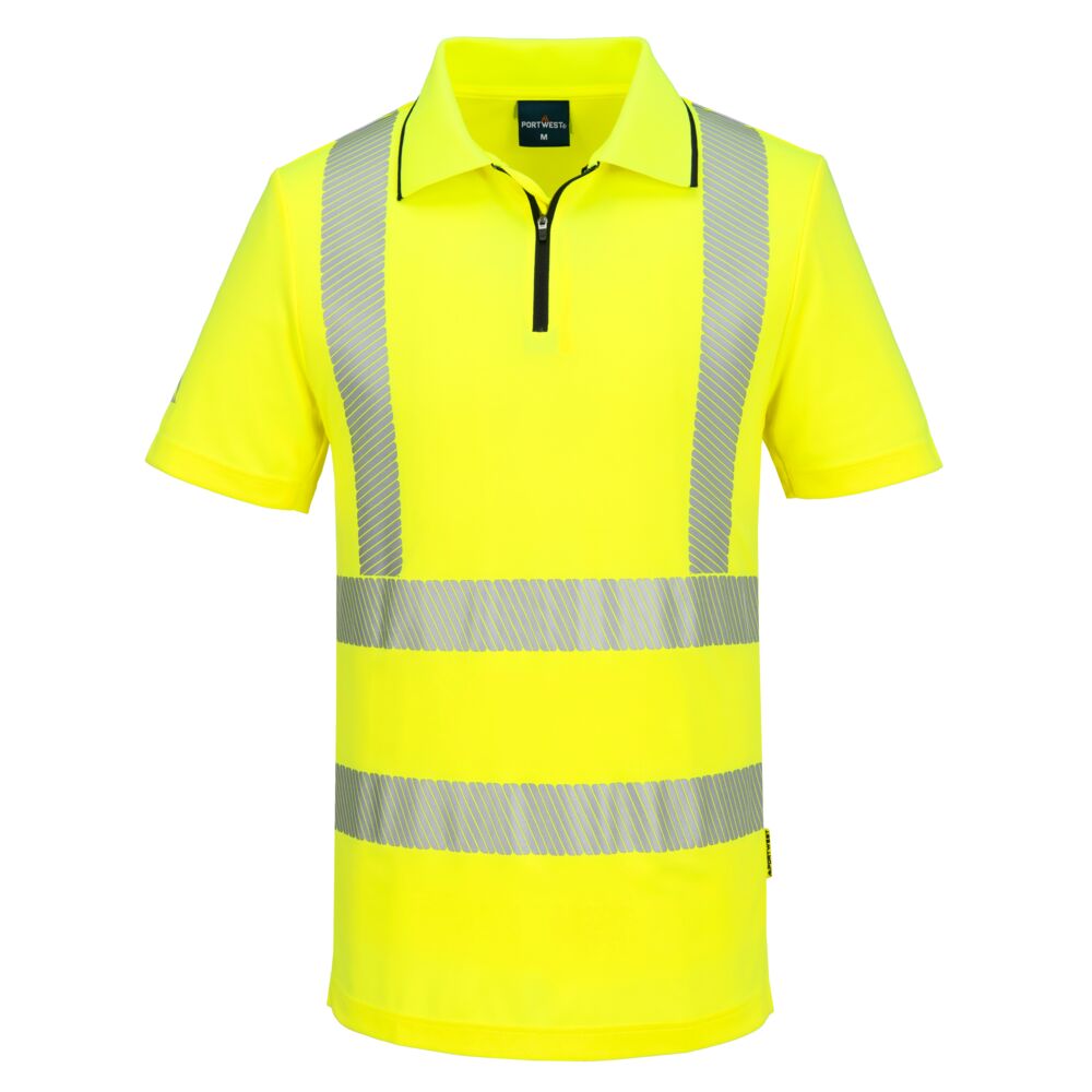 KX302 - KX3 Sport Hi-Vis Zip Polo Shirt S/S