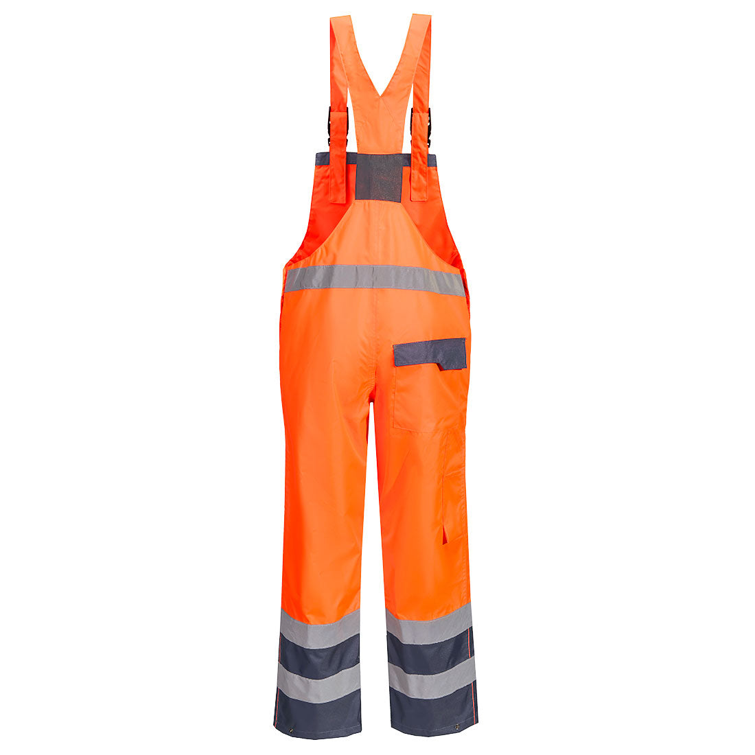 S488 - Hi-Vis Breathable Contrast Rain Bib and Brace