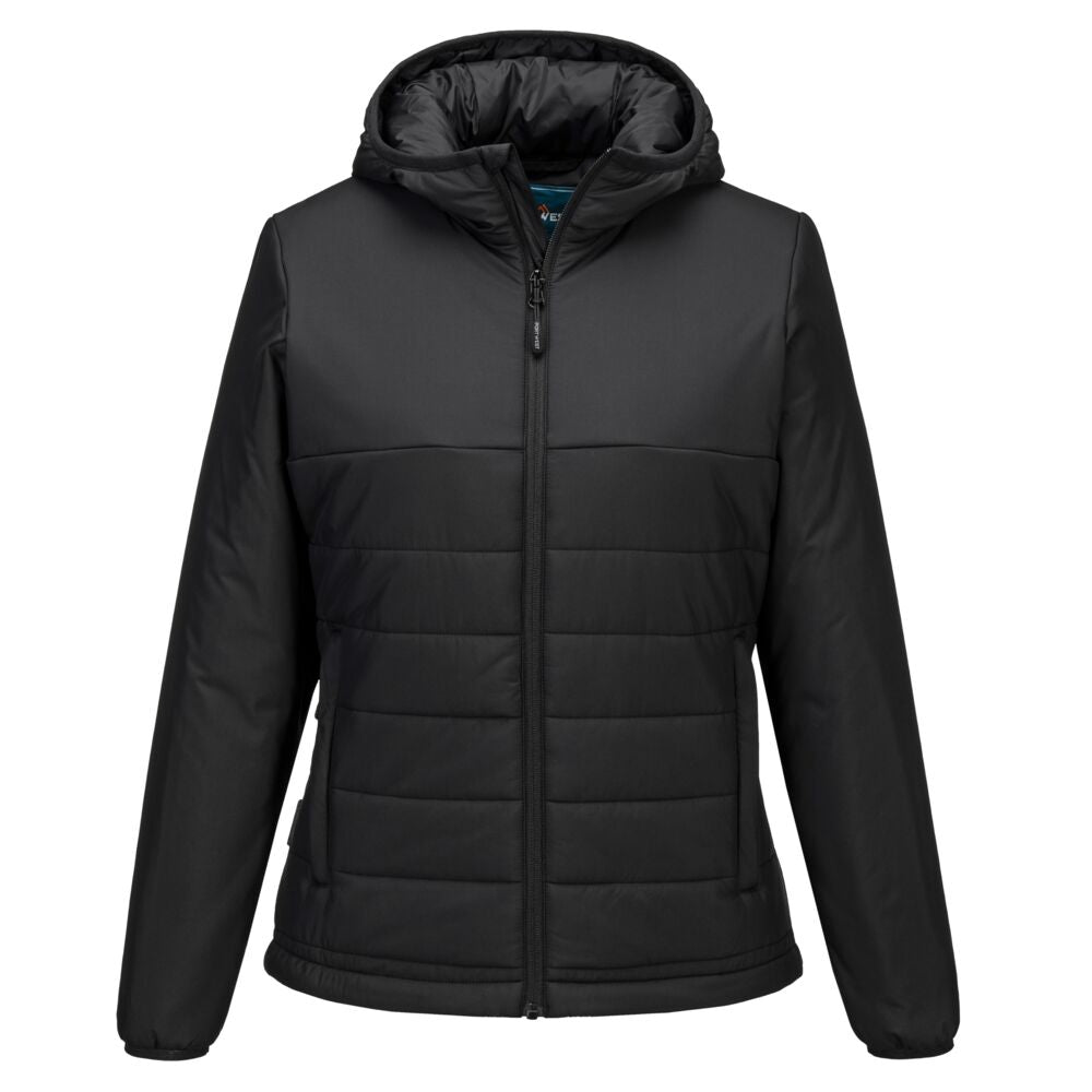 S613 - Professional Women's Hooded Insulated Baffle Jacket