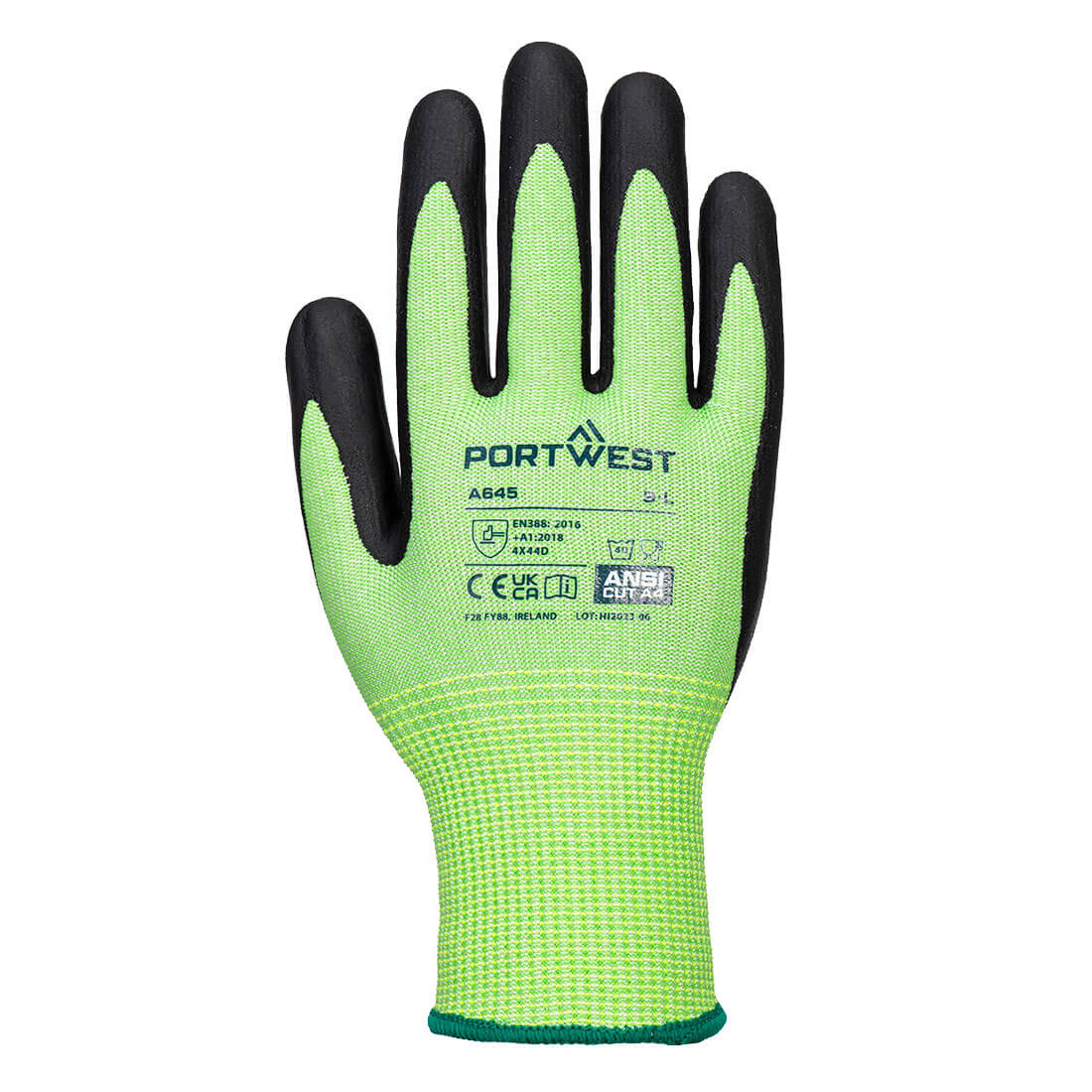 A645 - Cut D13 Nitrile Green Glove