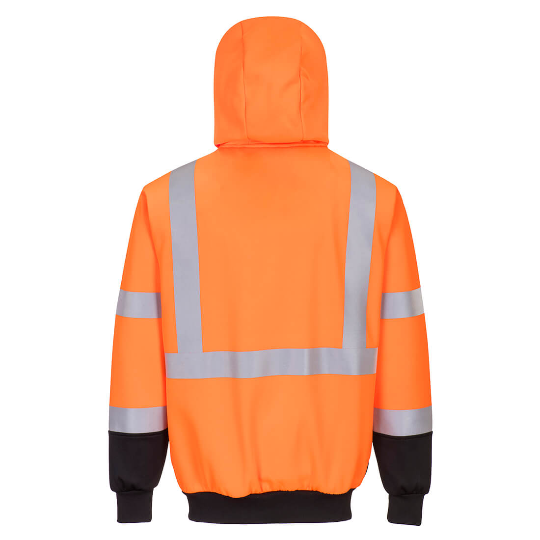 B315 - Hi-Vis Contrast Zipped Hoodie