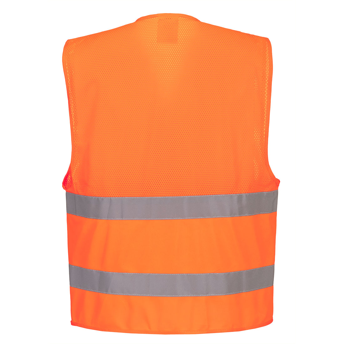 C494 - Hi-Vis Half Mesh Two Band Vest