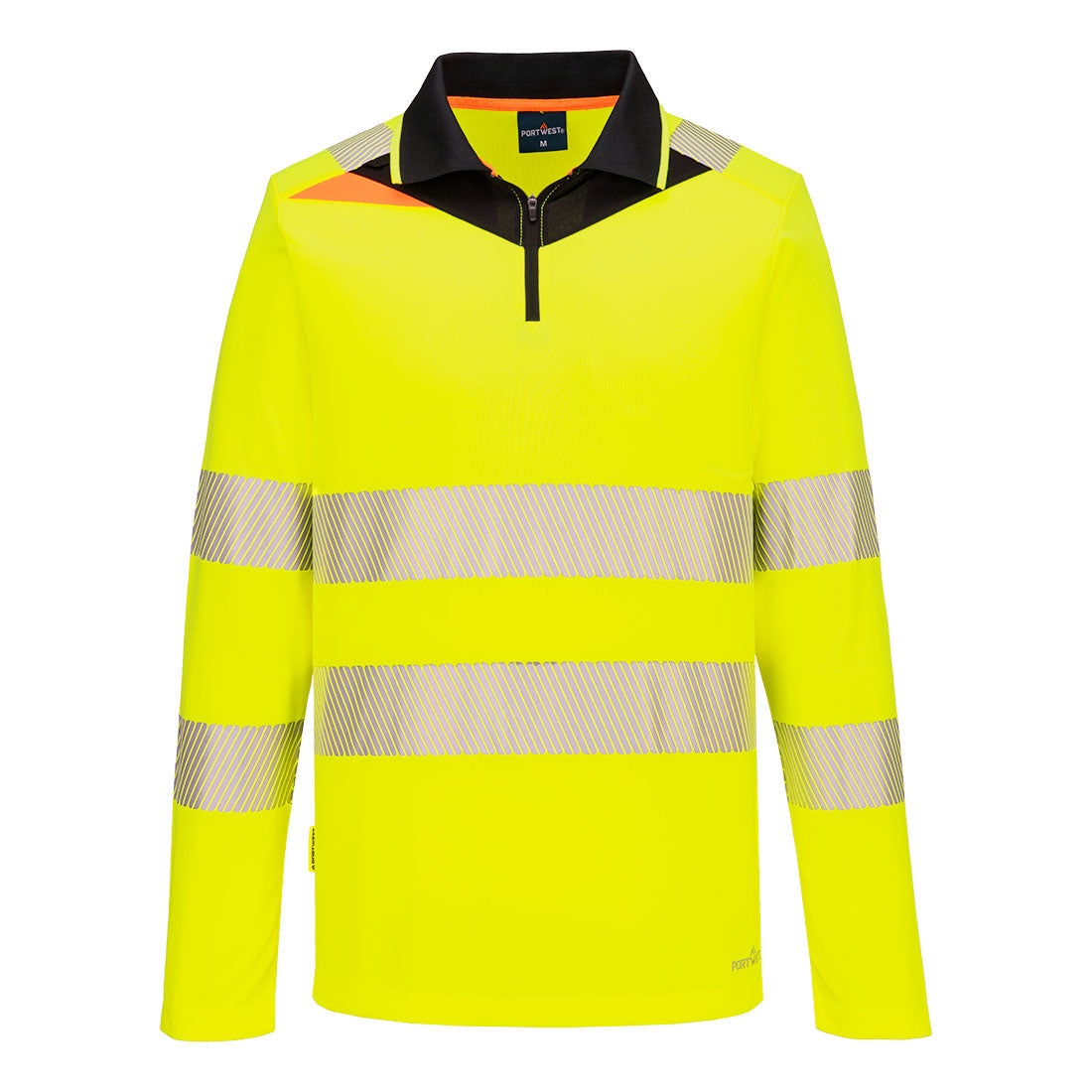 DX419 - DX4 Hi-Vis Zip Polo Shirt L/S