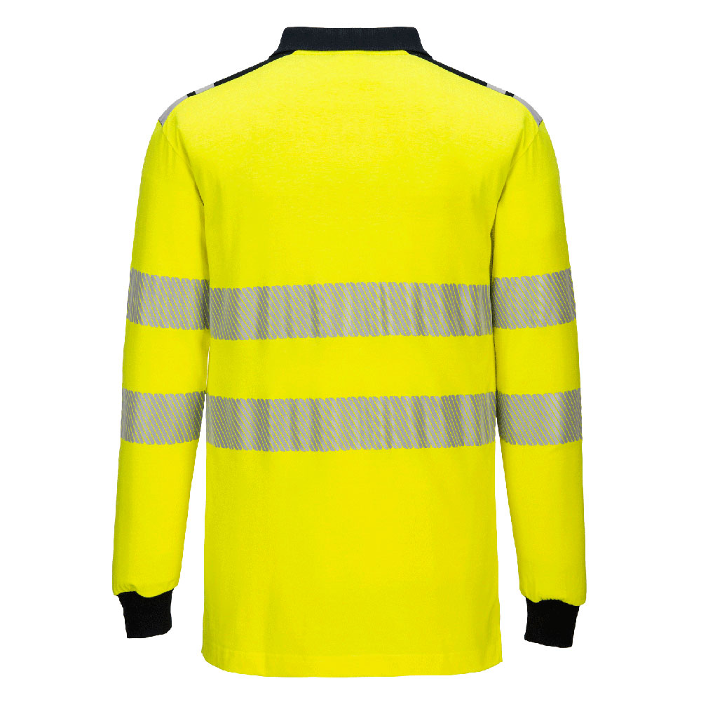 FR702 - PW3 Modaflame Knit Hi-Vis FR Long Sleeve Polo Shirt