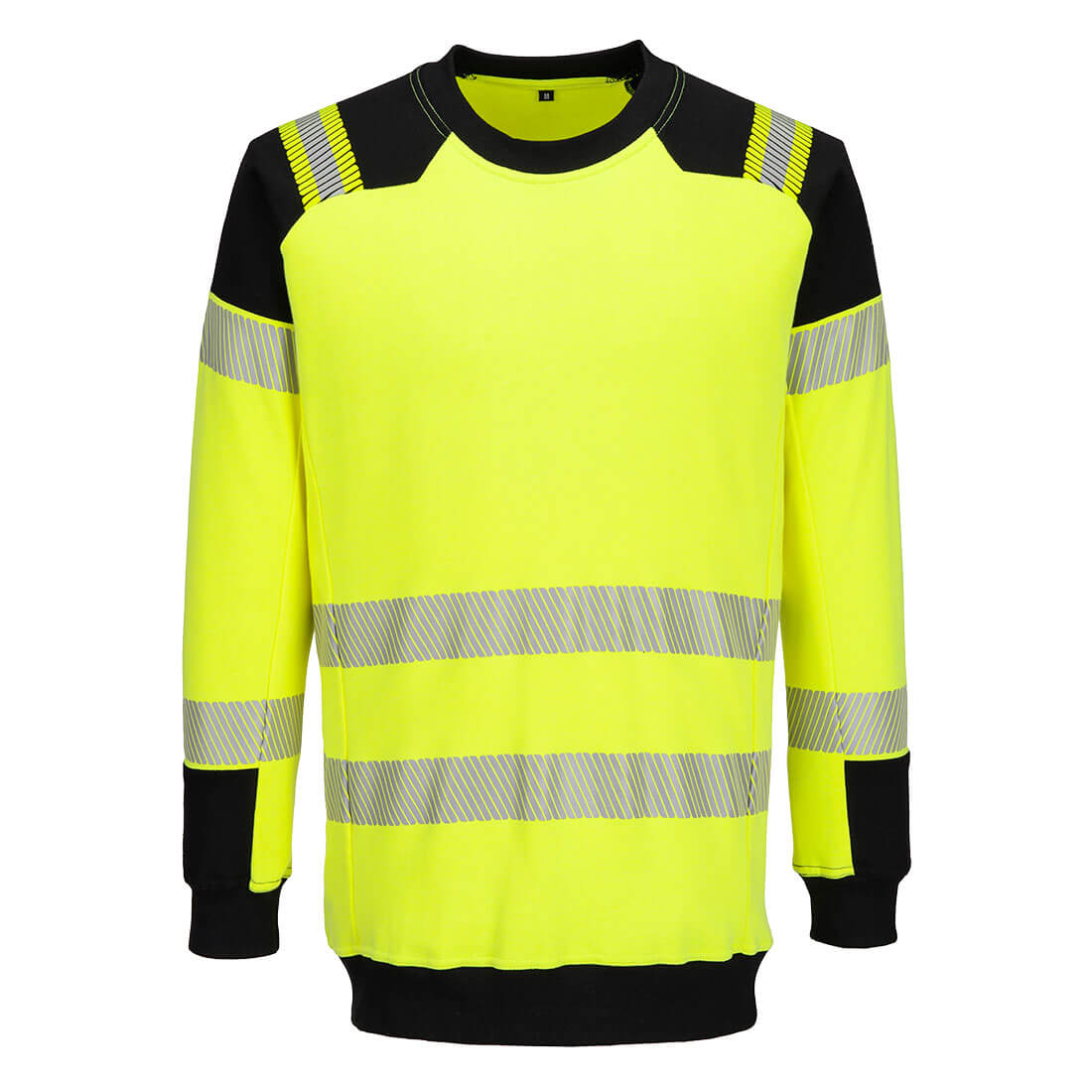 FR707 - PW3 Modaflame Knit Hi-Vis FR Sweatshirt Yellow/Black