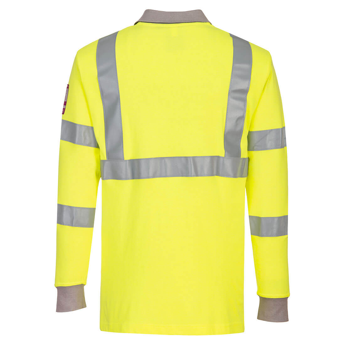 FR77 - Modaflame Knit Hi-Vis FR Long Sleeve Polo Shirt