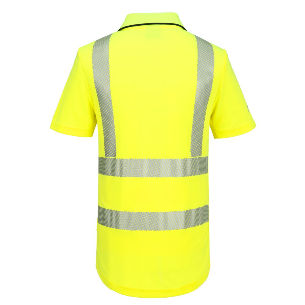 KX302 - KX3 Sport Hi-Vis Zip Polo Shirt S/S