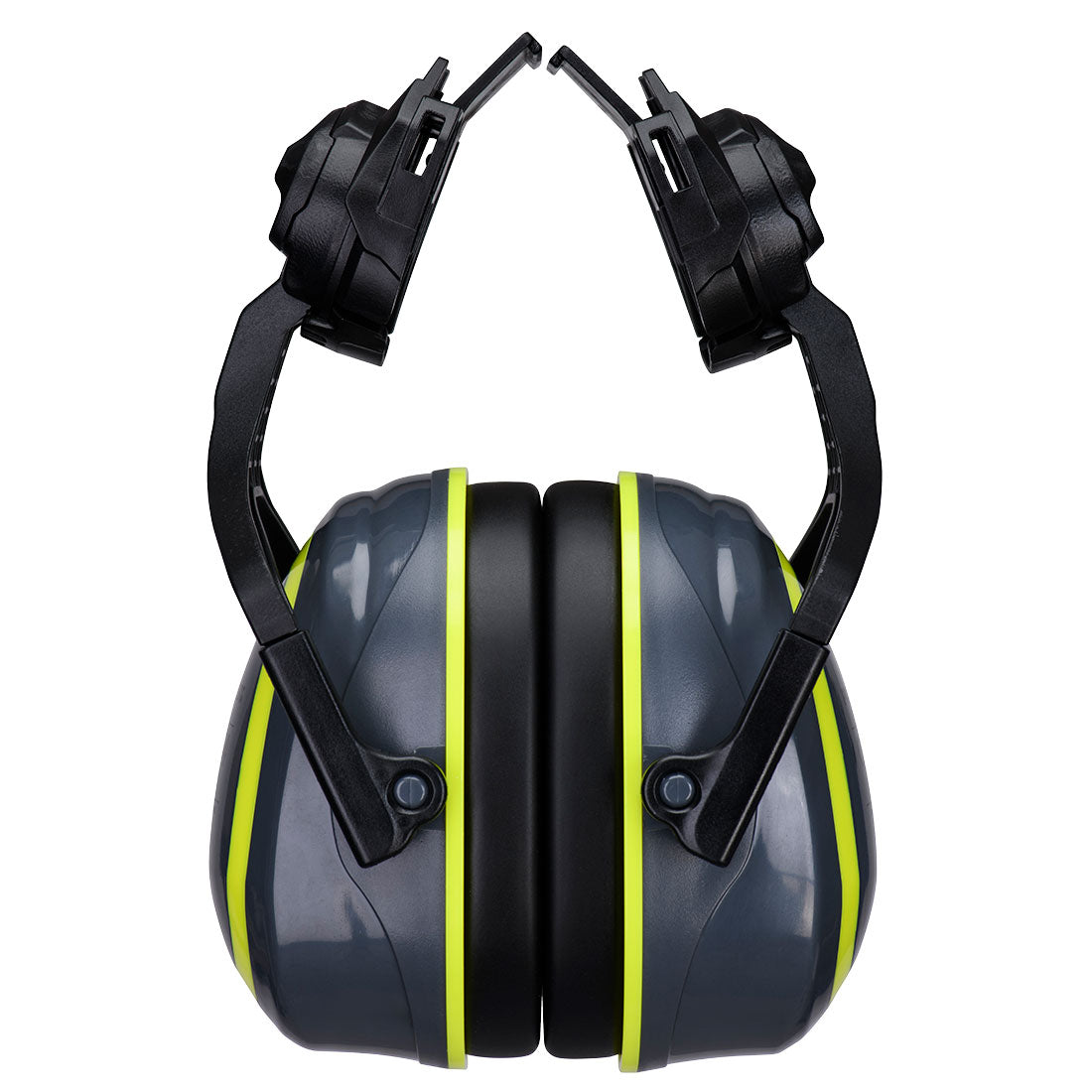 PW04 - HV Extreme Ear Defenders Medium Clip-On Metal Free - Grey/Yellow