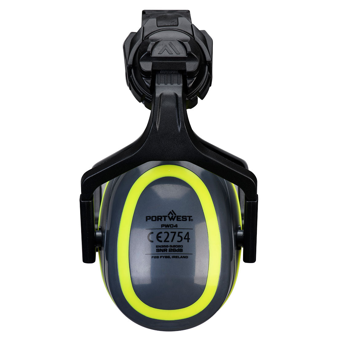 PW04 - HV Extreme Ear Defenders Medium Clip-On Metal Free - Grey/Yellow