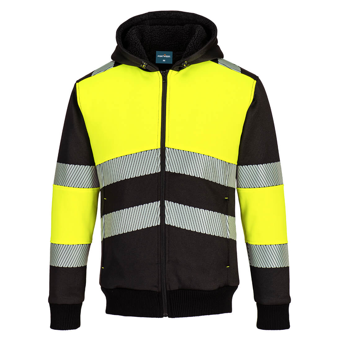 PW377 - PW3 Hi-Vis Zipped Class 1 Winter Hoodie