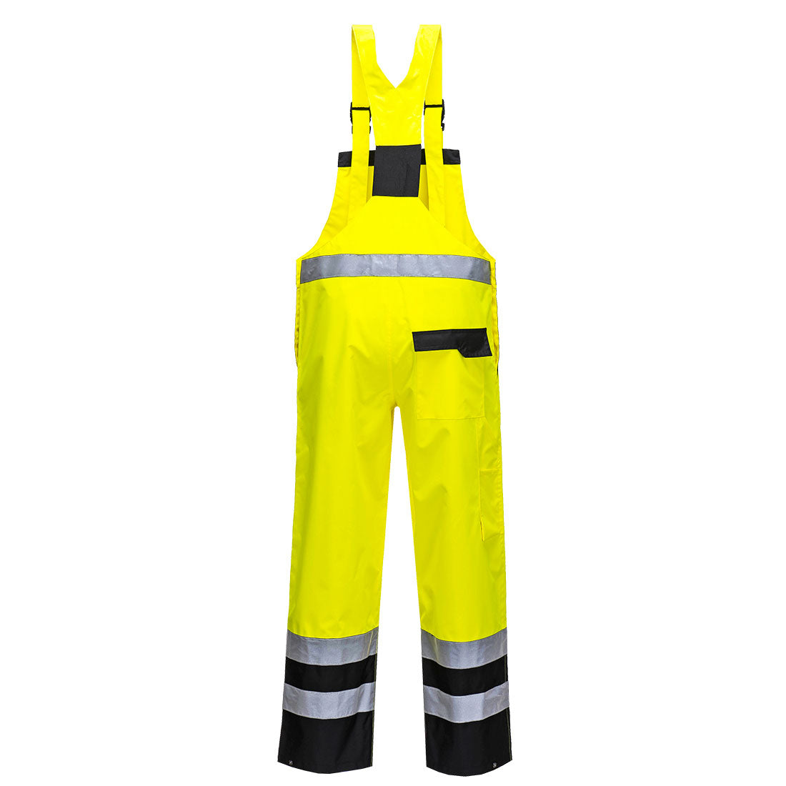 S488 - Hi-Vis Breathable Contrast Rain Bib and Brace