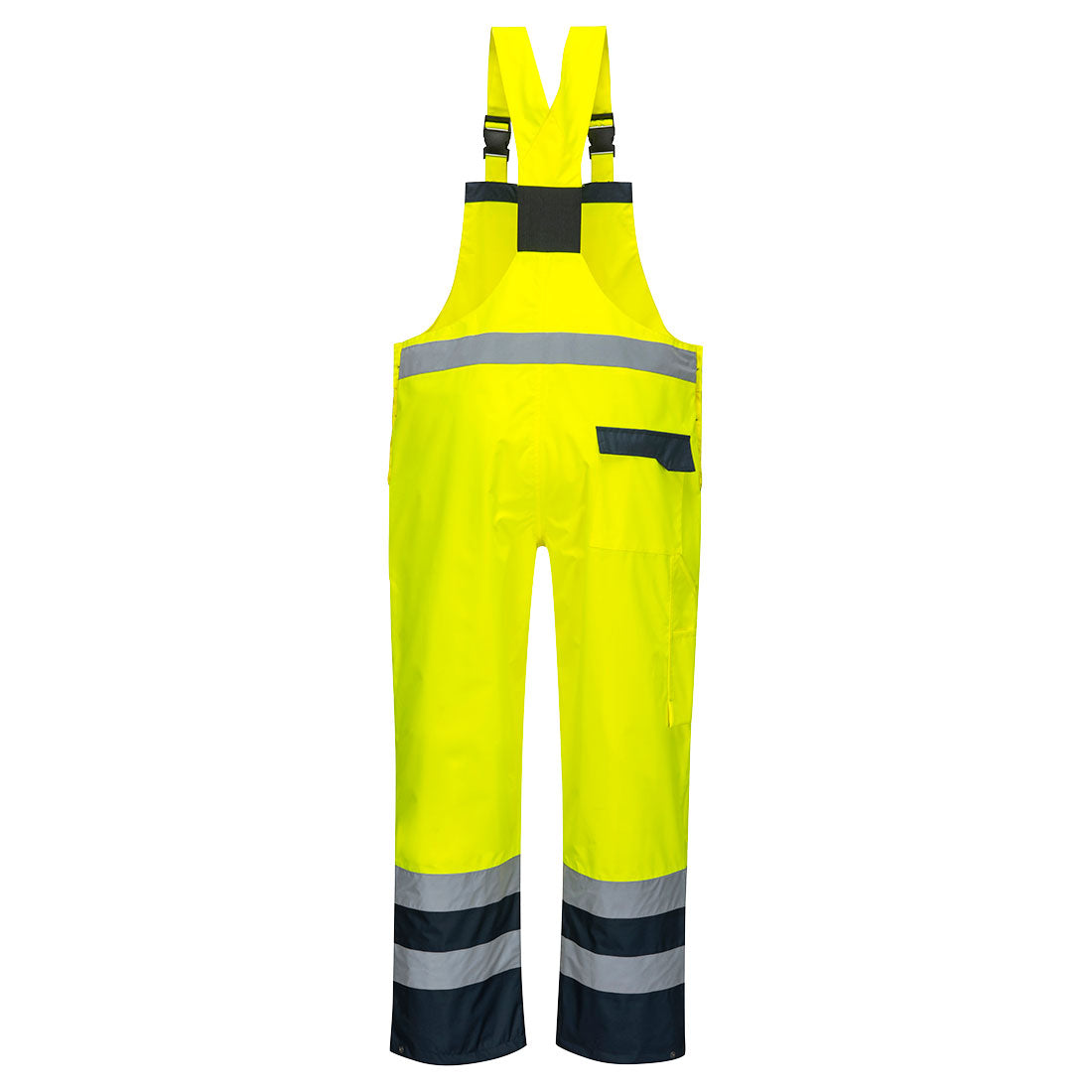 S488 - Hi-Vis Breathable Contrast Rain Bib and Brace